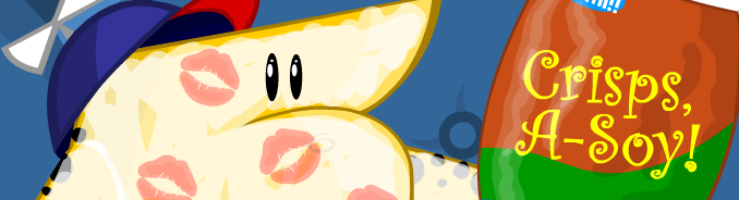 "Homestar, can you pass the soy crisps?"
