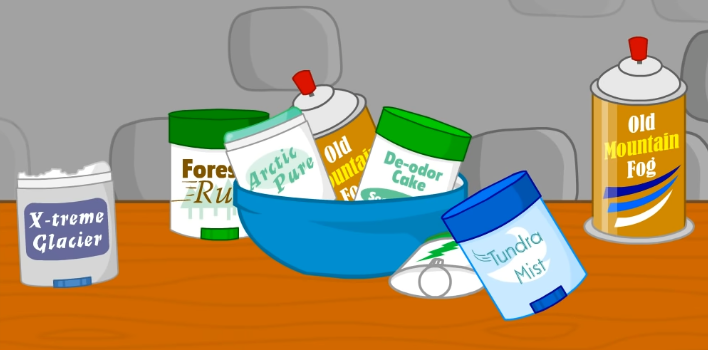 "Don't you want to try any Forest Rush, or Tundra Mist?"