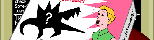 "Try NOT to stab yourself!"