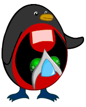 My head as penguin