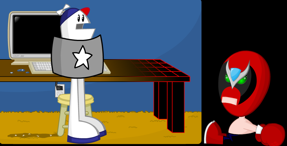 "Never fear, Strong Bad! I know how to fix your computer box."